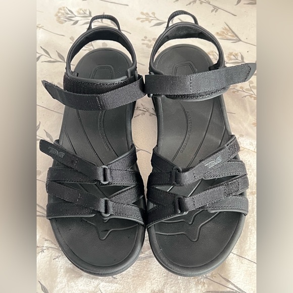 Teva Women's Black Adjustable Sandals - Picture 1 of 7